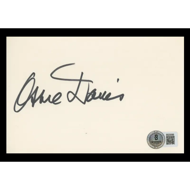 Mike Davies Producer Authentic Signed 4x6 Index Card Autographed BAS #BS29388