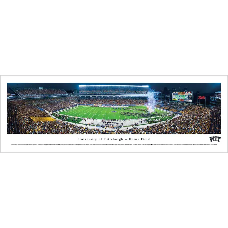 Pitt Panthers Football "Enter the Arena" (Kickoff 2013) Panoramic Poster Print - Blakeway