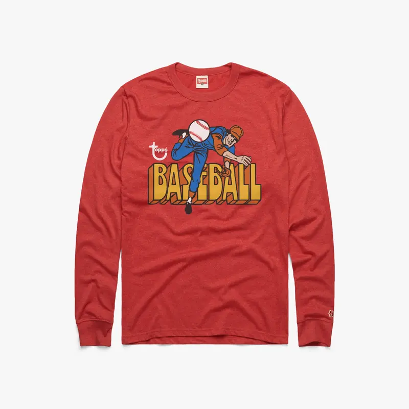 Topps Baseball Long Sleeve Tee