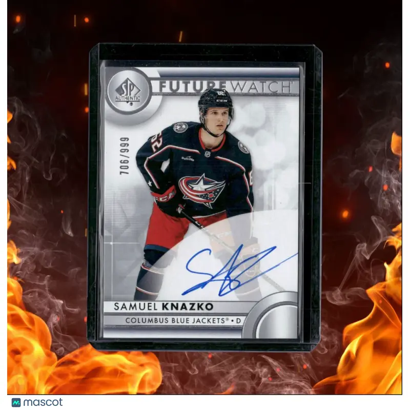 2023-24 SP Authentic Samuel Knazko Future Watch Rookie Auto 706/999 #162