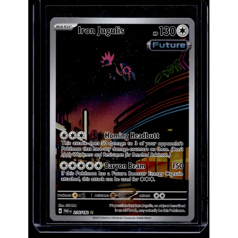 2023 Pokemon - Scarlet & Violet - Paradox Rift - Illustration Rare - Iron Jugulis #216