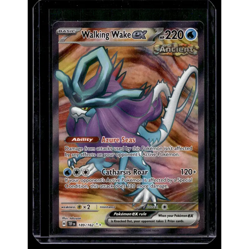 2024 Pokemon - Sword & Shield - Temporal Forces - Ultra Rare - Walking Wake ex #189