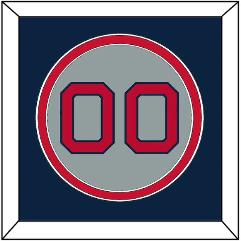 Boston Number - Road Gray (1992-2008) - Double Mat 4