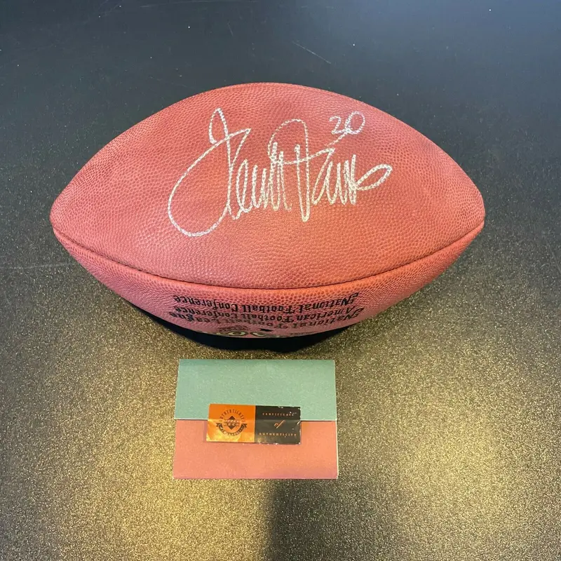 Terrell Davis Signed Back To Back Super Bowl Champions Football 22/100 UDA COA