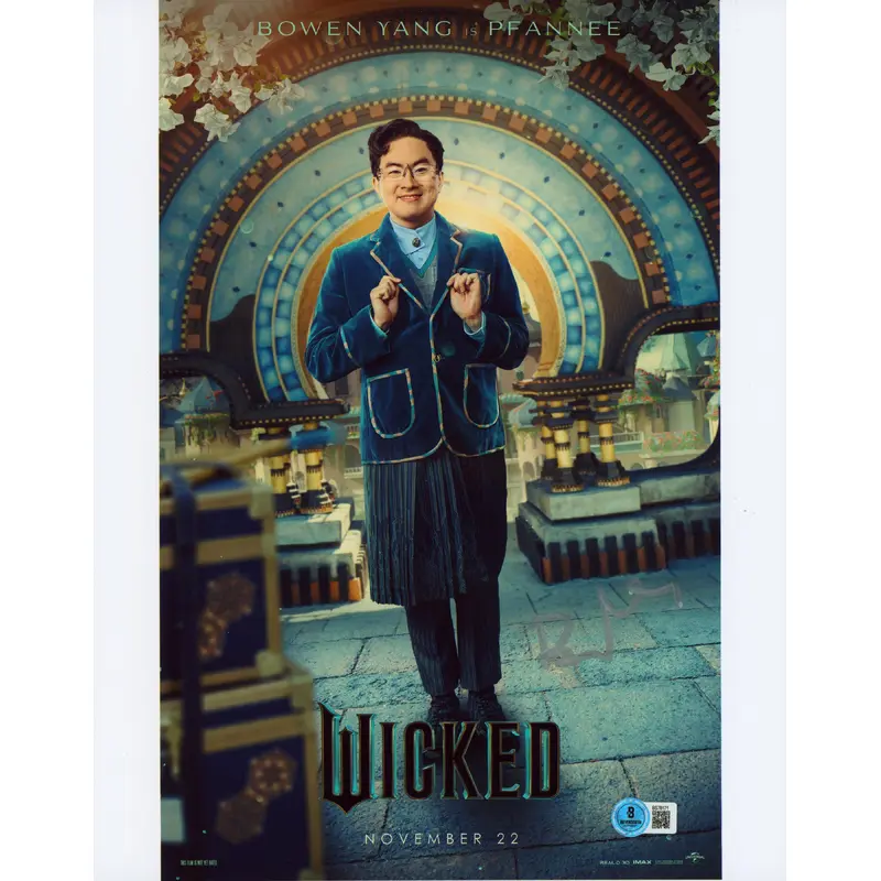 Bowen Yang Wicked Authentic Signed 11x14 Vertical Photo BAS #BS78171