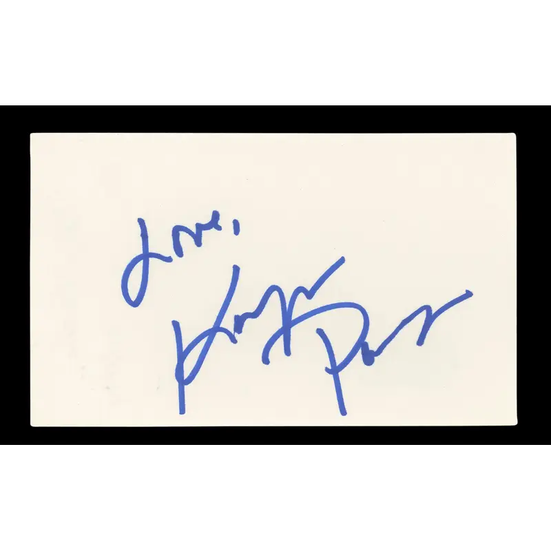 Karyn Parsons Fresh Prince of Bel-Air "Love" Signed 3x5 Index Card BAS #BL96474