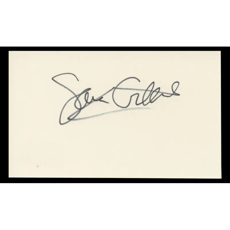 Sara Gilbert The Big Bang Theory Authentic Signed 3x5 Index Card BAS #BT01250