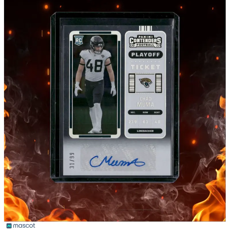 2022 Panini Contenders Playoff Ticket Chad Muma Auto 31/99 #181