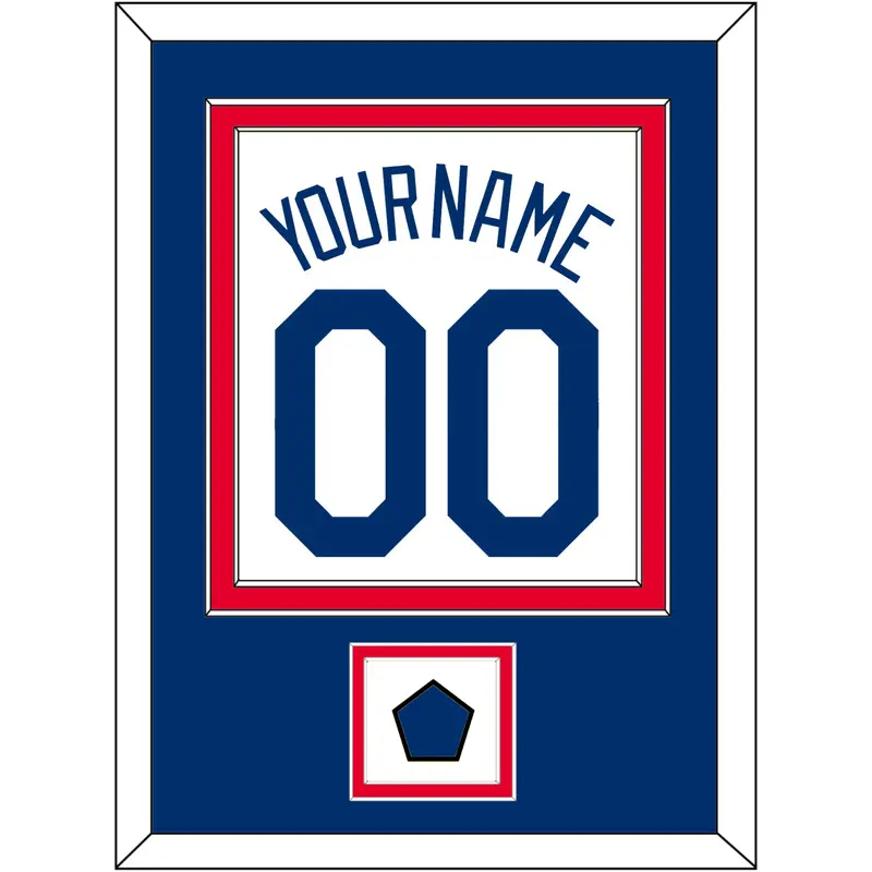 Los Angeles Name, Number & Logo Patch - Home White (2007-2023) - Double Mat 2