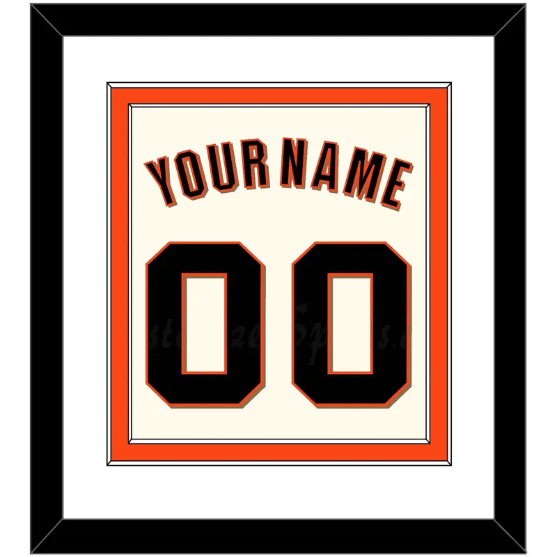San Francisco Name & Number - Home Cream (2022-2023) - Double Mat 1