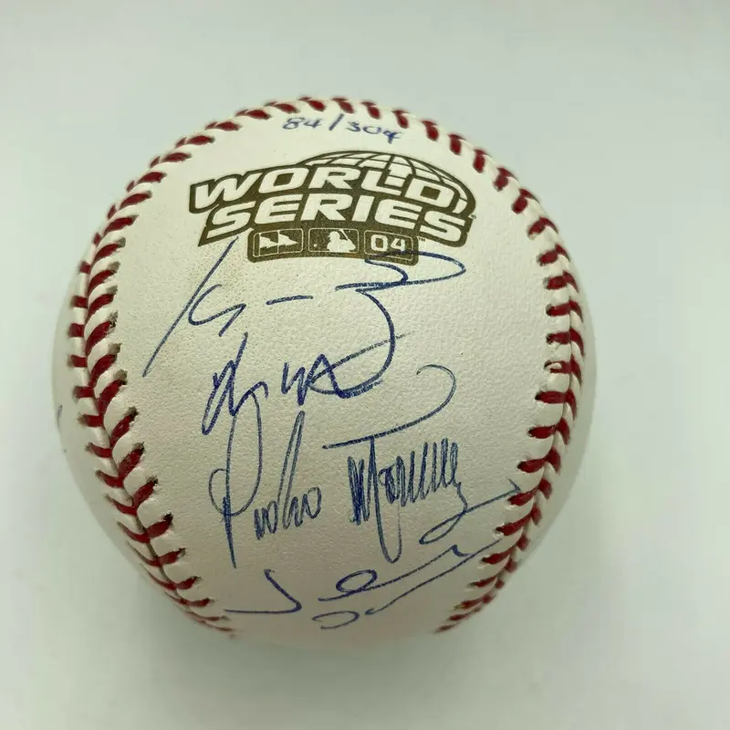 2004 Boston Red Sox World Series Champs Team Signed W.S. Baseball Tristar & MLB