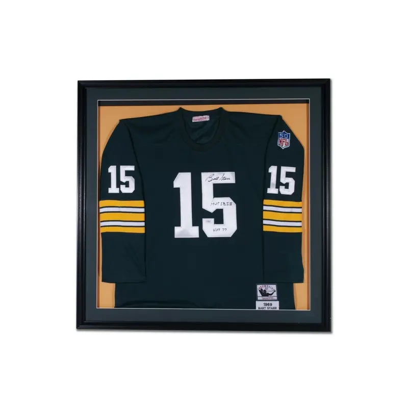 Bart Starr "Super Bowl I & II MVP, HOF 1977" Signed Green Bay Packers Jersey JSA