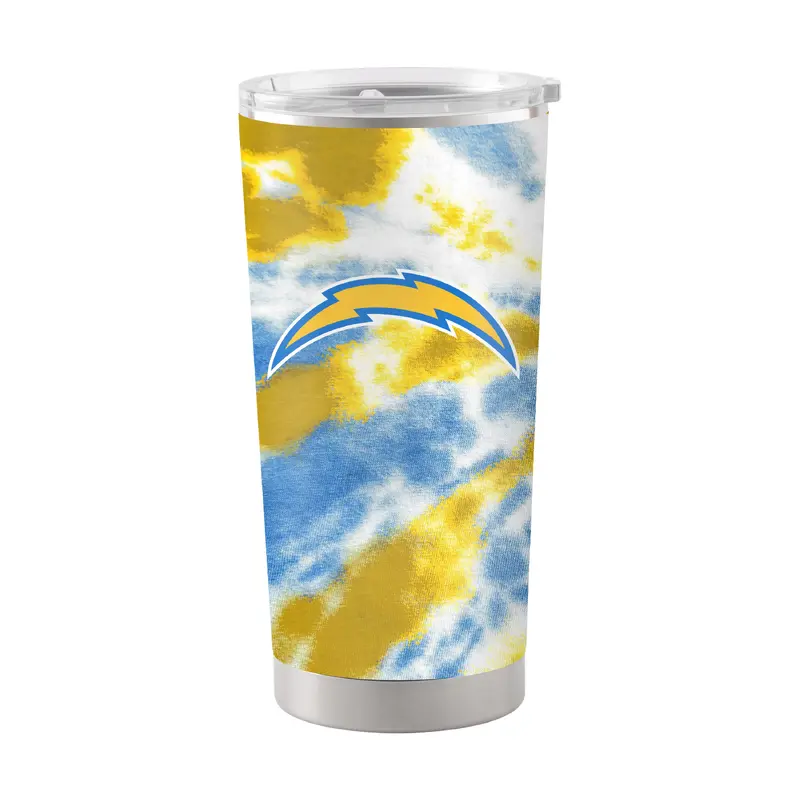 LA Chargers 20oz Tie Dye Stainless Steel Tumbler
