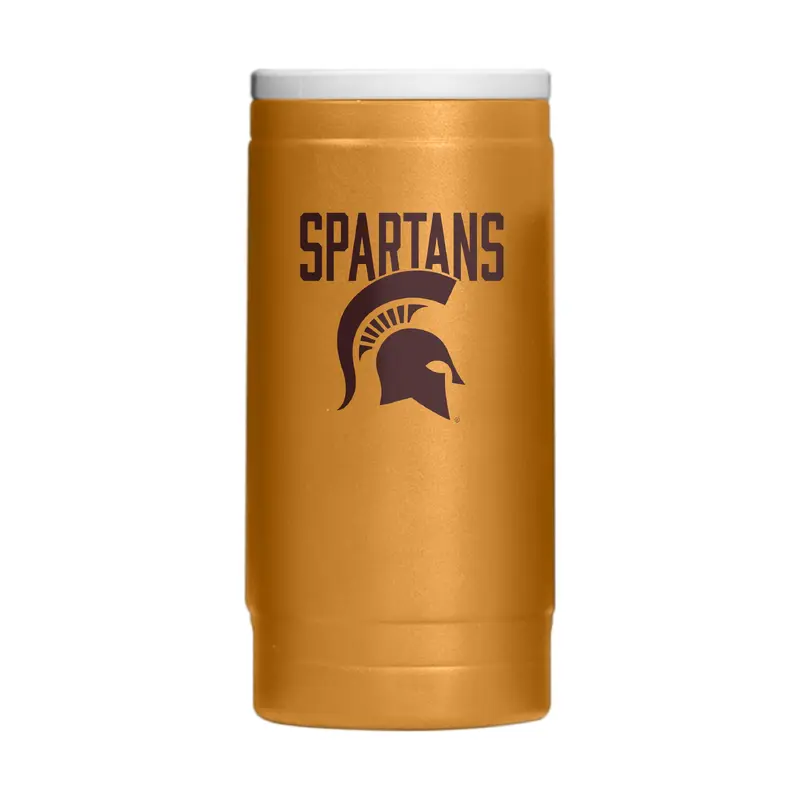 Michigan State  Huddle Powder Coat Slim Can Coolie