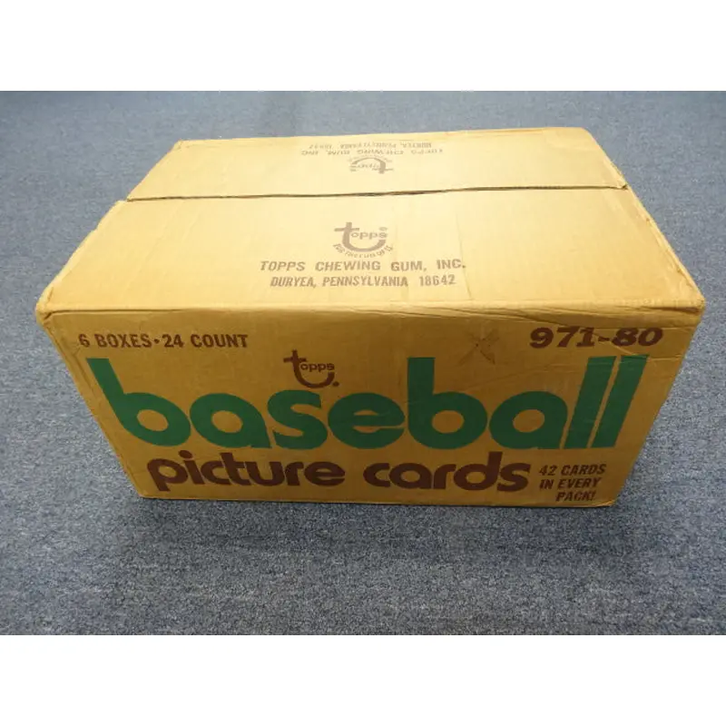 1980 Topps Baseball Rack Pack Case (6 Box) (Authenticate)