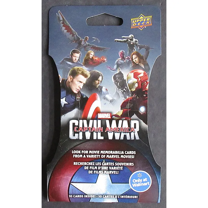 2016 Upper Deck Marvel Captain America Civil War Unopened Pack (Walmart)