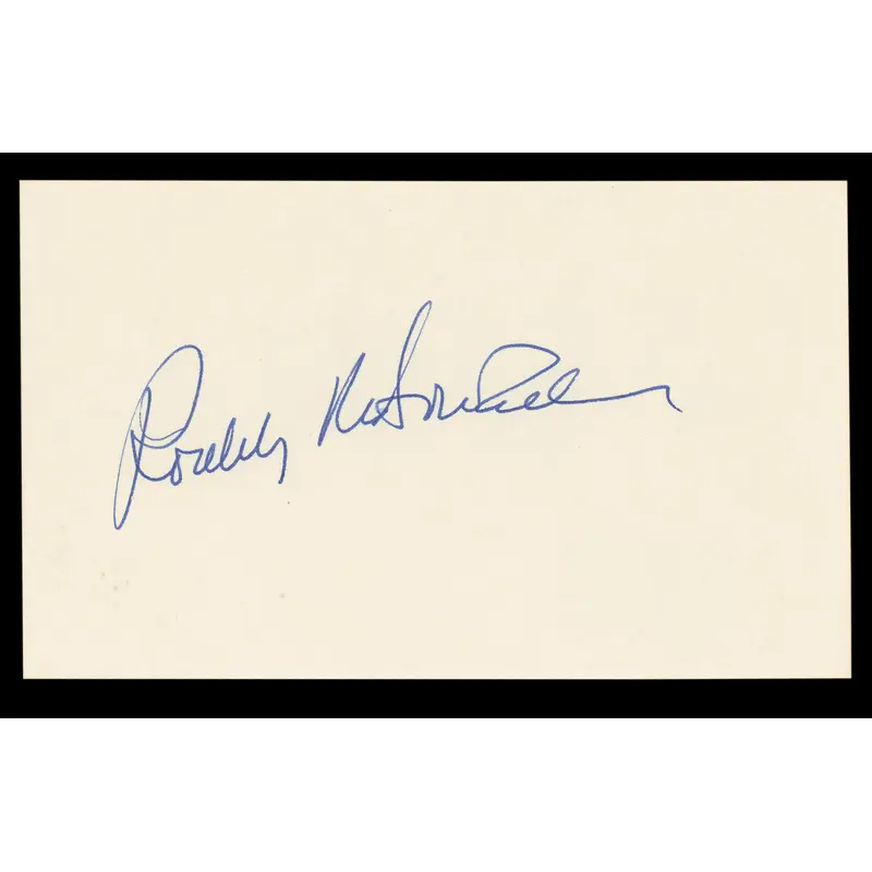 Roddy McDowall Planet Of The Apes Authentic Signed 3x5 Index Card BAS #BL98879