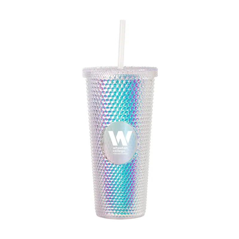 Wheaton College (MA) 24oz Iridescent Studded Tumbler