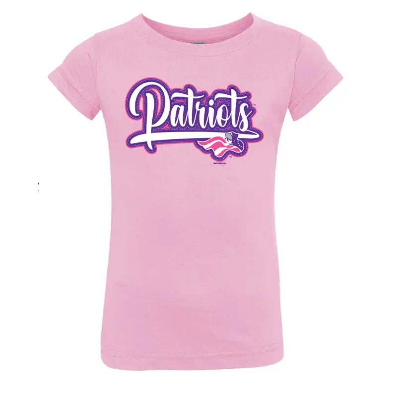 Somerset Patriots Pink Toddler Girls Waverly Tee