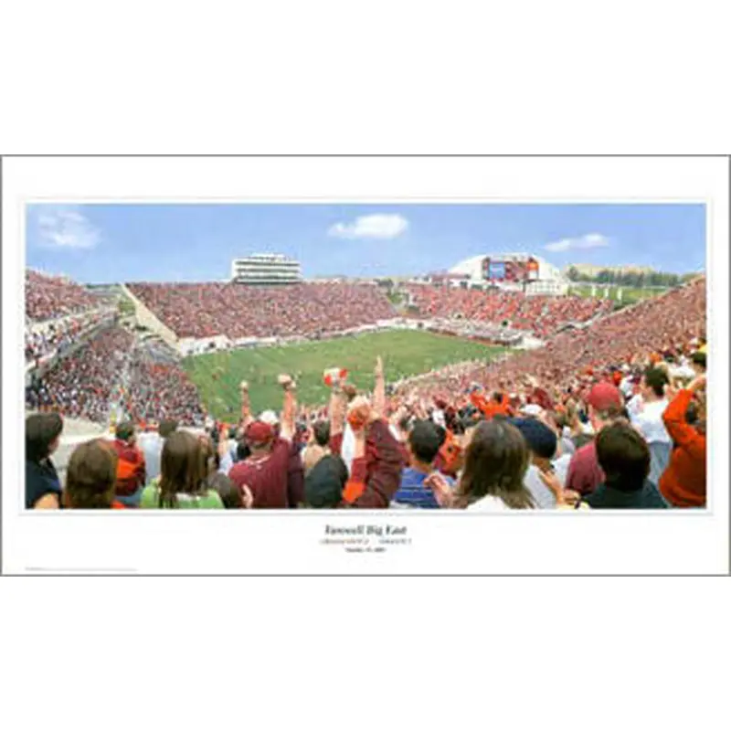 Virginia Tech Football "Farewell Big East" Lane Stadium Panoramic Poster - SG 2003