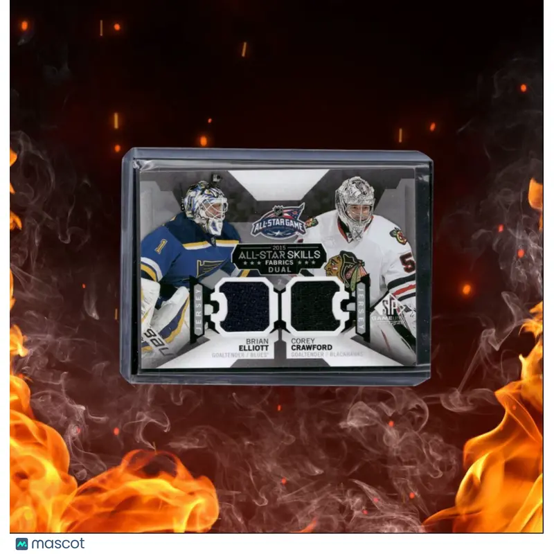 2015-16 SP Game Used Brian Elliott / Corey Crawford All-Star Fabrics Dual