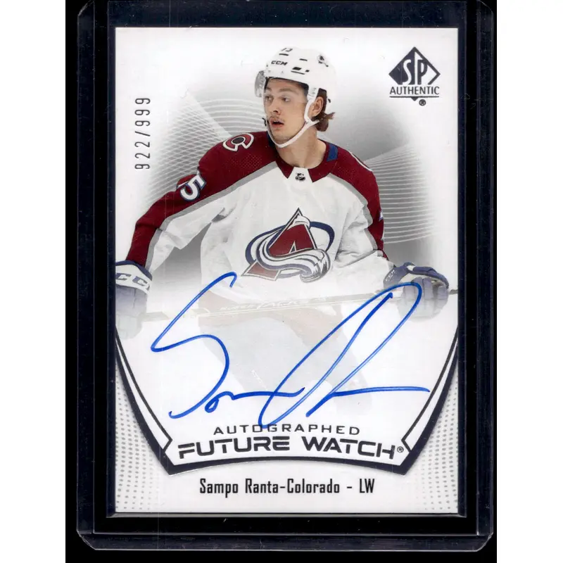 2021-22 Upper Deck SP Authentic Future Watch - Sampo Ranta #142 /999 RC