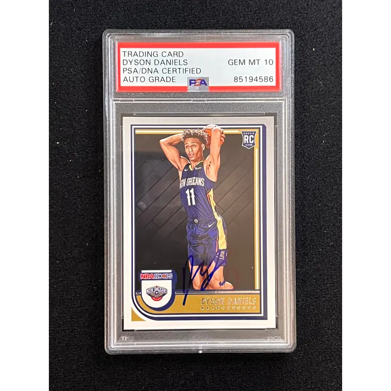 2022-2023 Panini Hoops #238 Dyson Daniels Signed Card Auto PSA Slabbed RC Pelicans