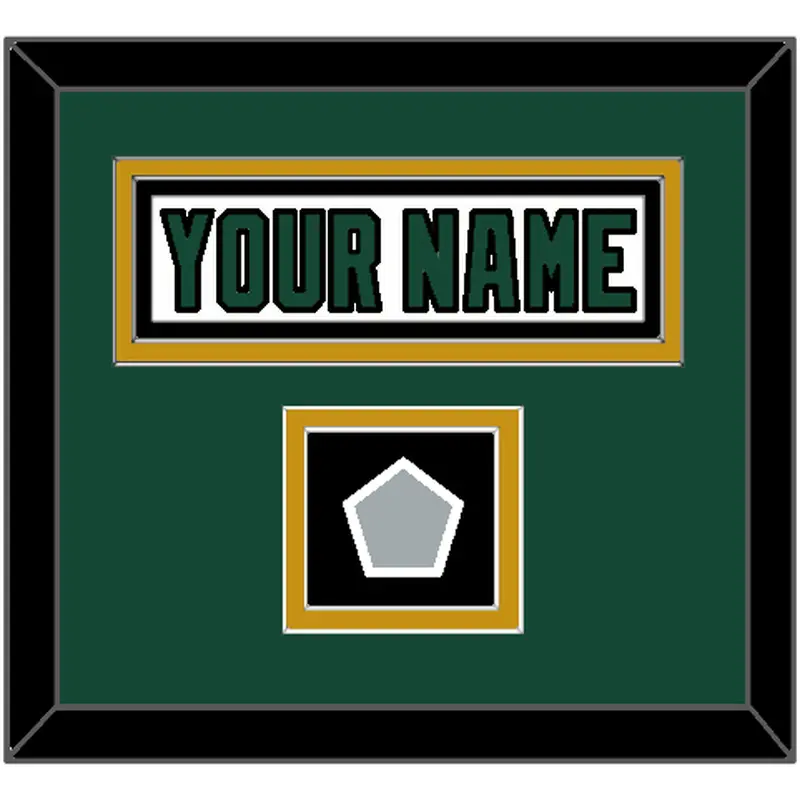 Dallas Nameplate & Stanley Cup Finals Patch - Home White (1994-1999) - Double Mat 3