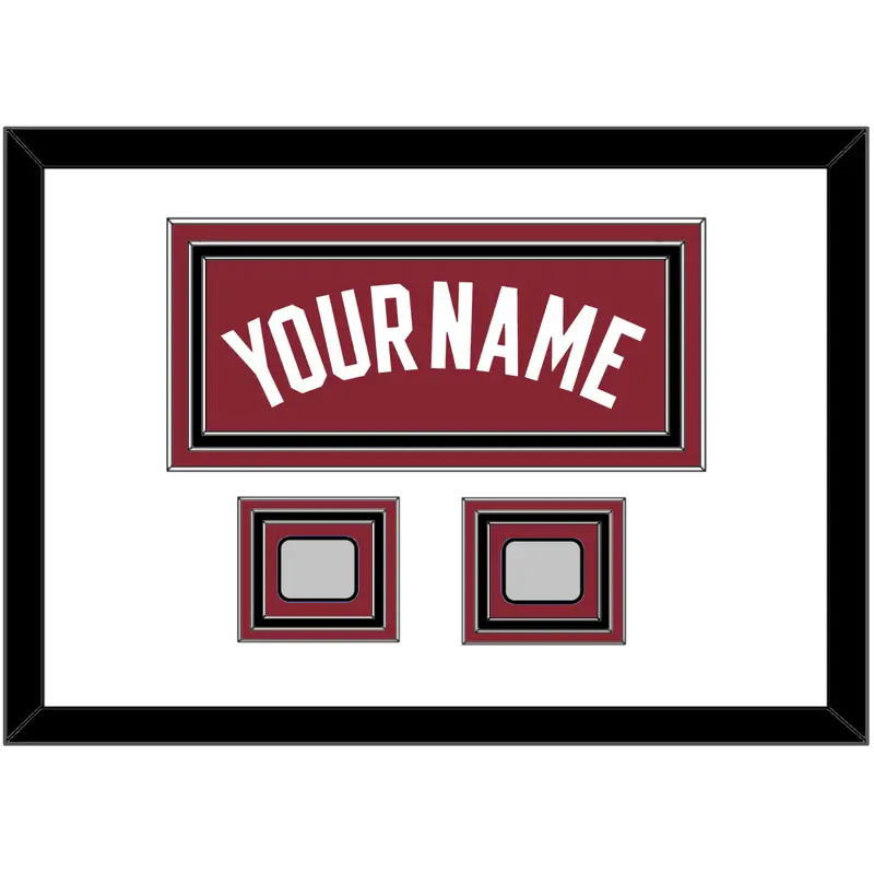 Miami Name & 2 Finals Patches - Alternate Red (2009-2017) - Triple Mat 3