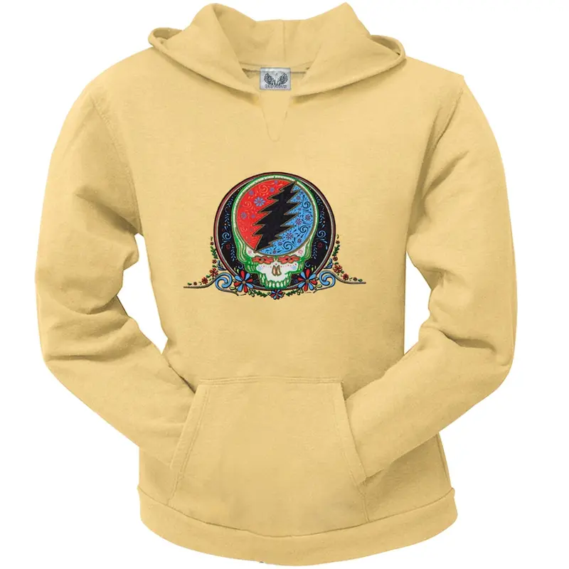 Grateful Dead - Calaveras Butter Juniors Torn Neck Hoodie
