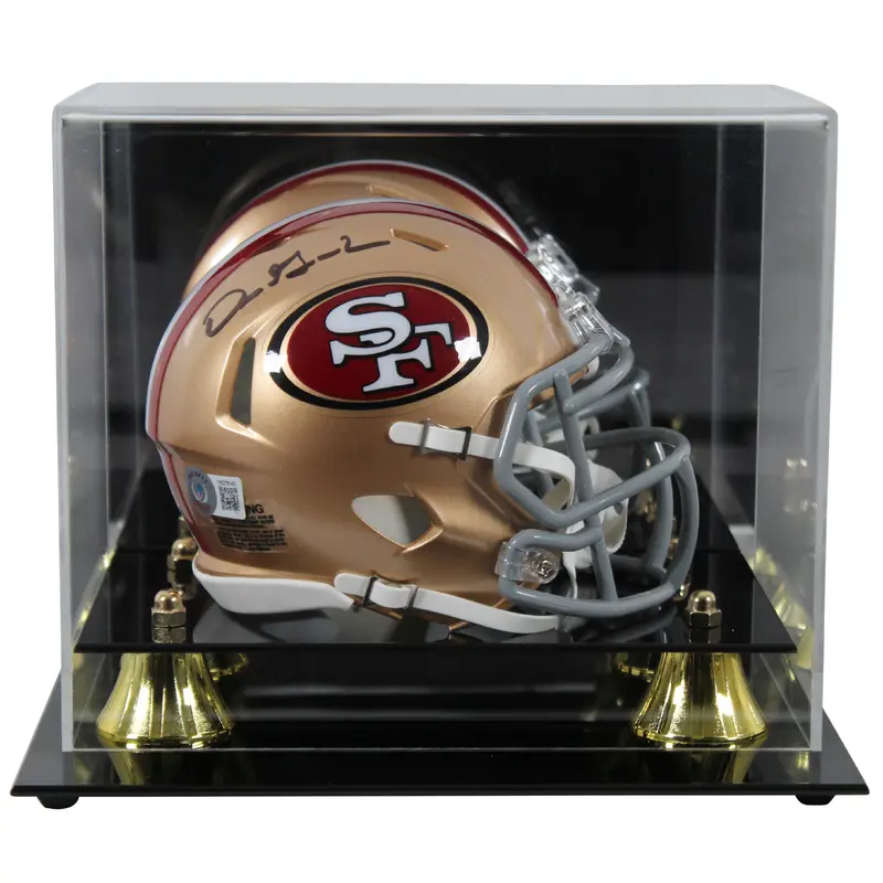 49ers Dre Greenlaw Authentic Signed Speed Mini Helmet w/ Case BAS Witnessed