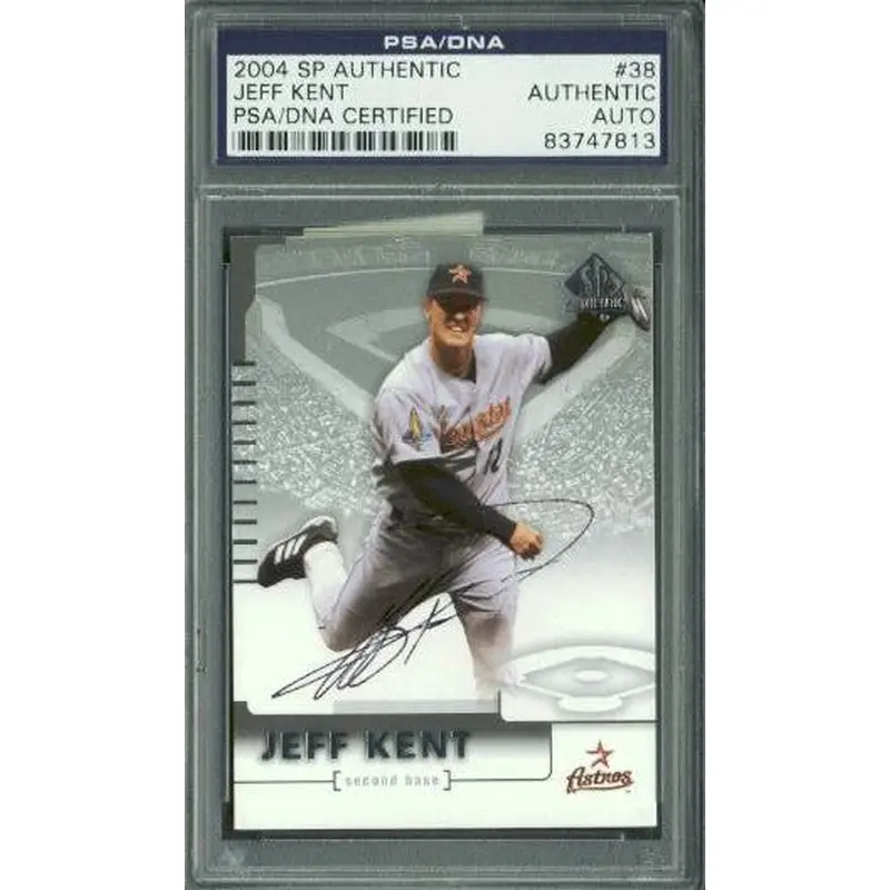 Astros Jeff Kent Signed Card 2004 Sp Authentic #38 PSA/DNA Slabbed #83747813