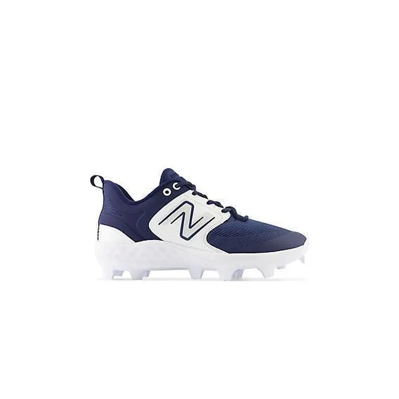 New Balance Men's Fresh Foam 3000 V6 Molded Baseball Cleats - Navy with White - PL3000N6
