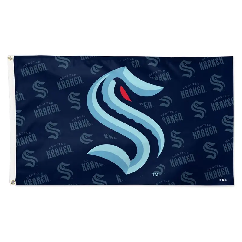 SEATTLE KRAKEN LOGO FLAG - DELUXE 3' X 5'