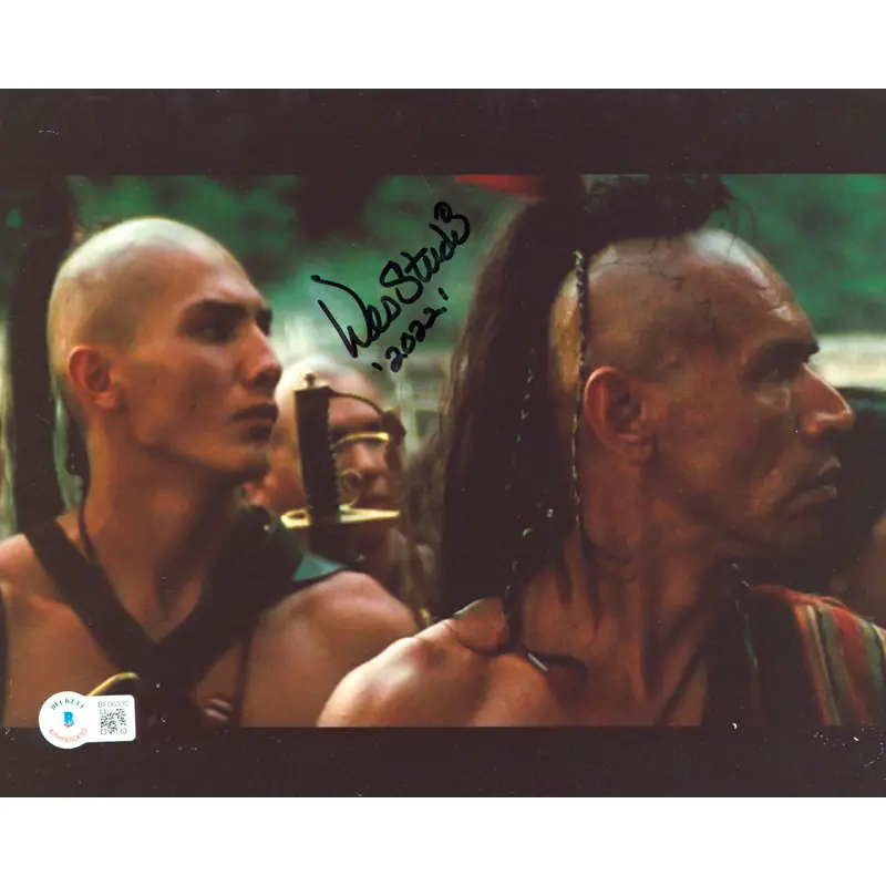 Wes Studi The Last of the Mohicans "2022" Signed 8x10 Photo BAS #BF06330