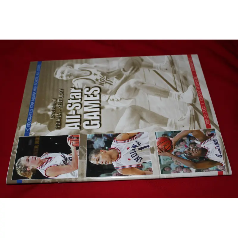2002 Indiana vs Kentucky High School Basketball All Star Game Program