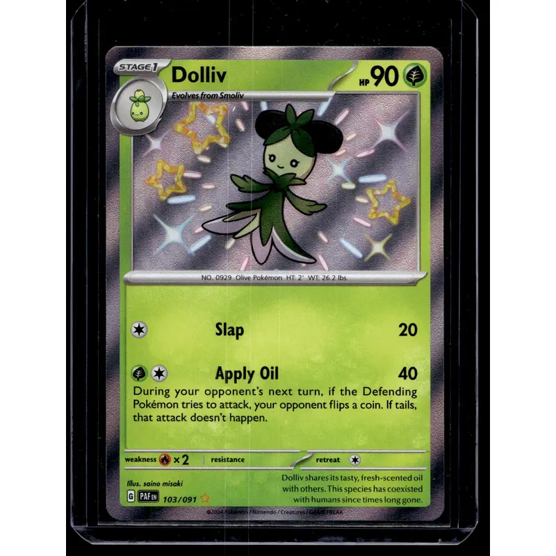 2023 Pokemon Scarlet & Violet - Paldean Fates - Shiny Rare - Dolliv #103
