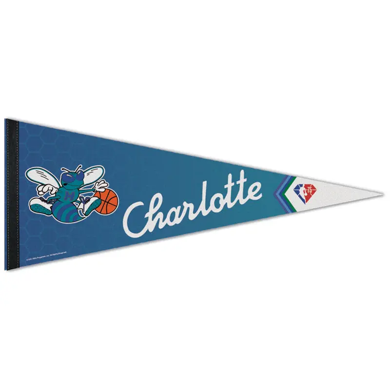 Charlotte Hornets NBA 75th Anniversary City Edition Premium Felt Pennant - Wincraft
