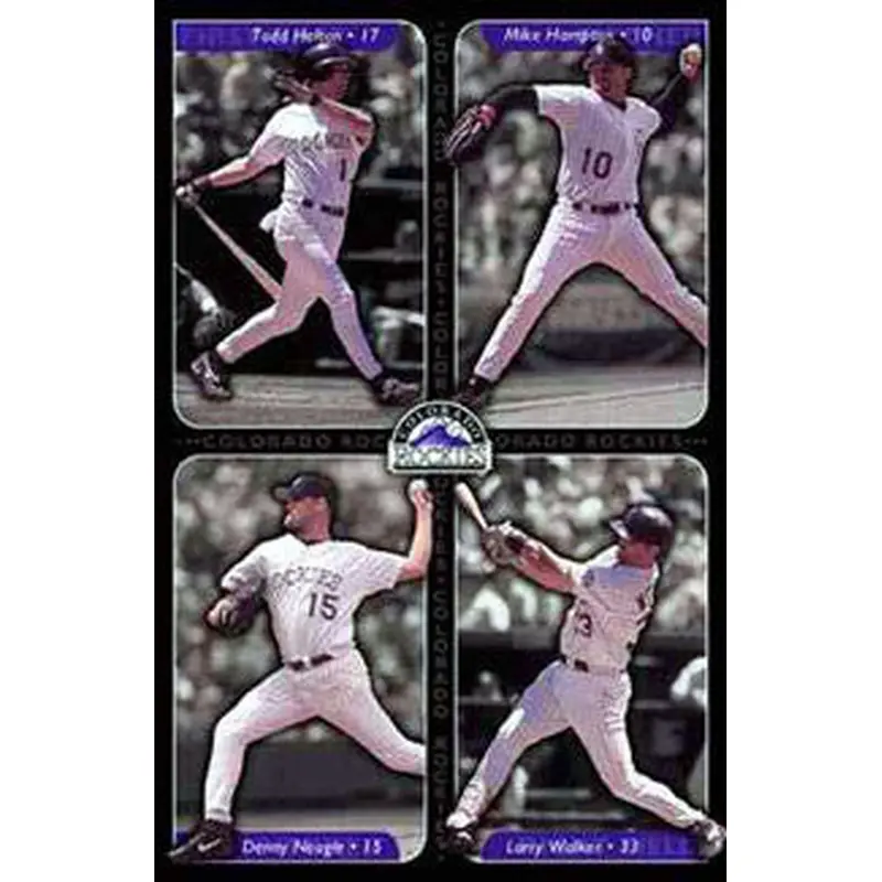 Colorado Rockies "Four Stars" Poster (Helton, Walker, Neagle, Hampton) - Costacos 2001
