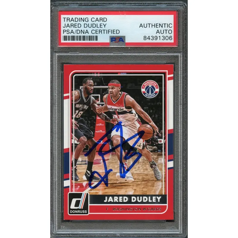 2015-16 Donruss #79 Jared Dudley Signed Card AUTO PSA Slabbed