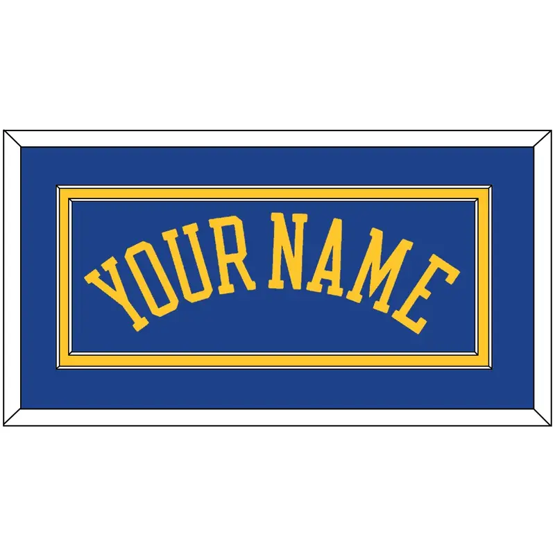 Golden State Name - Road Blue (2010-2019) - Double Mat 2