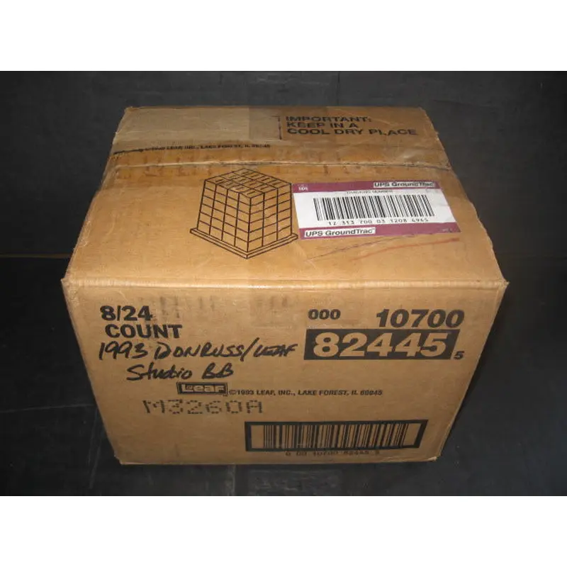 1993 Leaf Studio Baseball Case (8 Box) (82445)