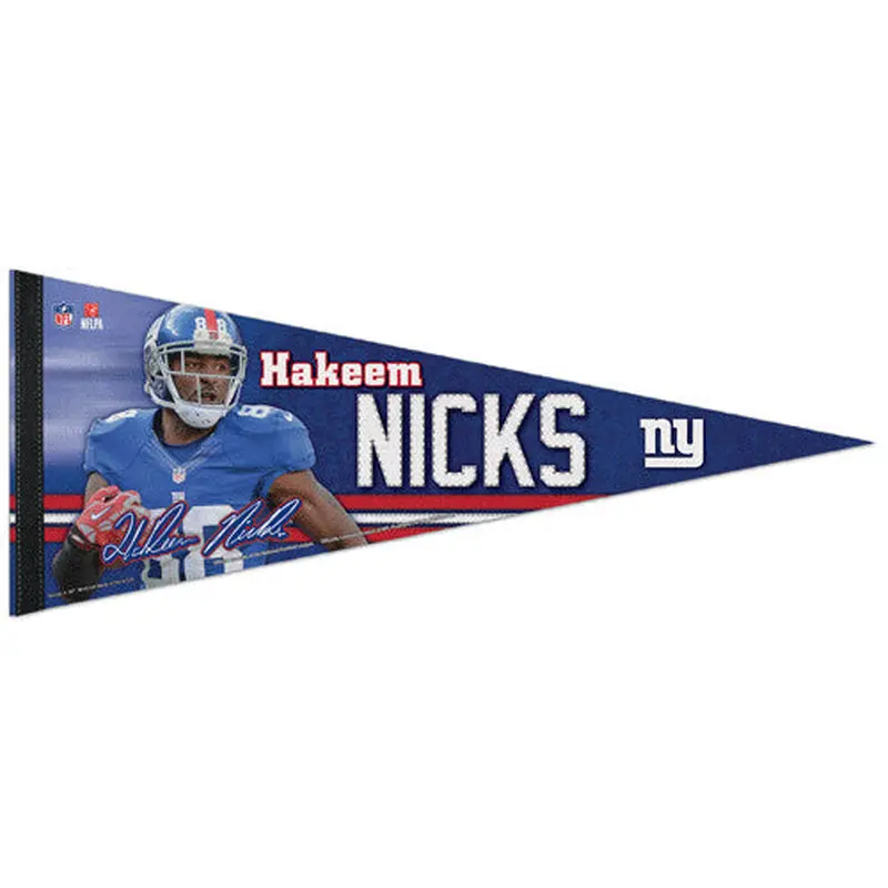 Hakeem Nicks "Signature Series" Premium NFL Felt Collector's Pennant (2012) - Wincraft