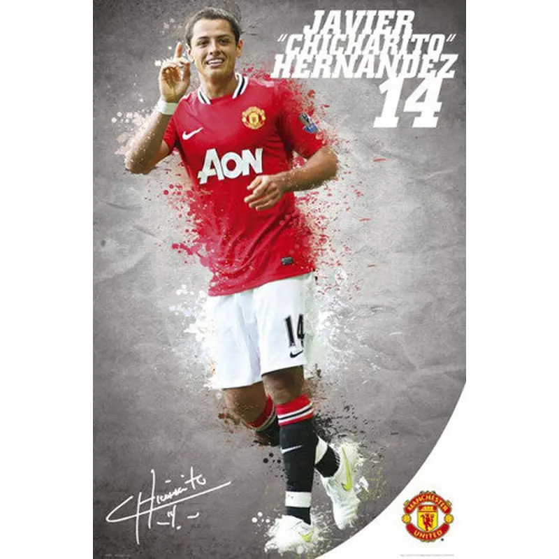 Javier Chicharito Hernandez "Signature Series" Manchester United Poster - GB Eye (UK)