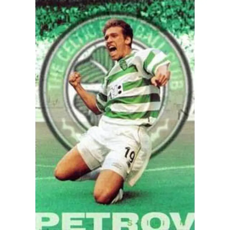 Stilian Petrov "Goal" Glasgow Celtic FC Poster - GB 2000