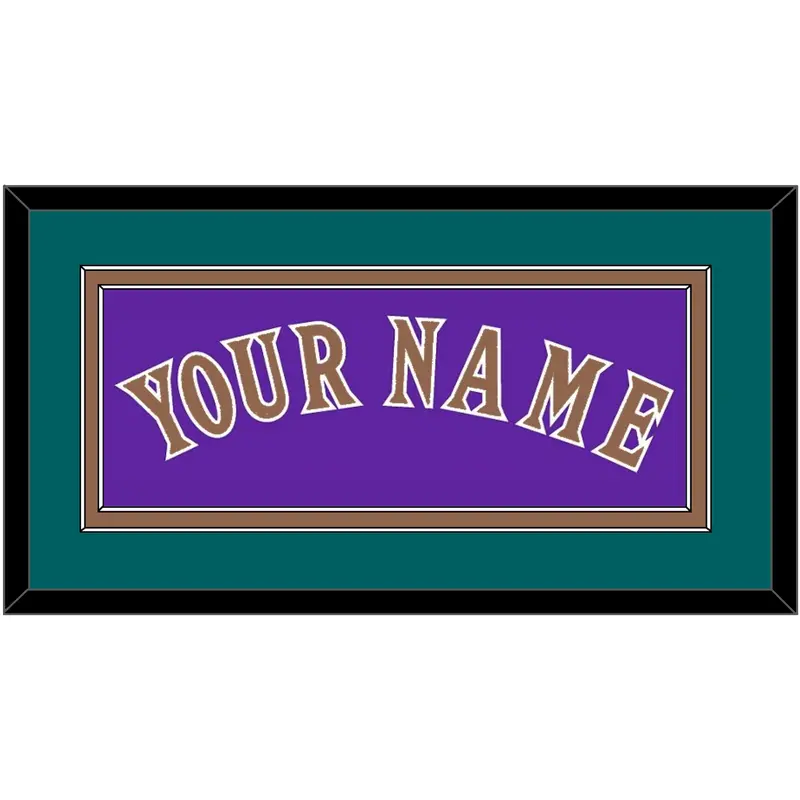 Arizona Name - Alternate Purple (1998-2002) - Double Mat 3