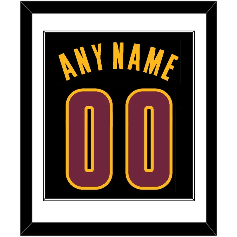Cleveland Name & Number - Black Pride (2015-2017) - Single Mat 1