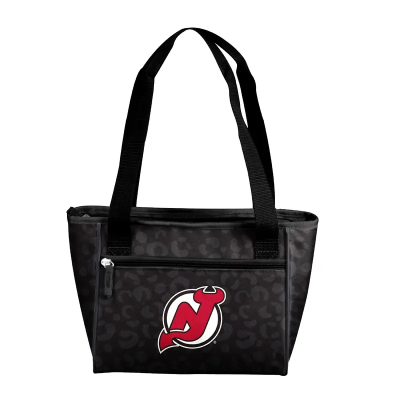 New Jersey Devils Leopard Print 16 Can Cooler Tote
