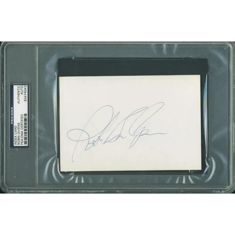 Robin Givens "Tyson" Authentic Signed 4X6 Index Card Autographed PSA Slabbed 1