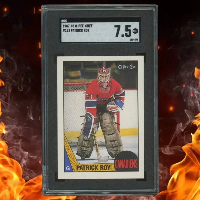 1987-88 O-Pee-Chee PATRICK ROY SGC 7.5 #163 NM+